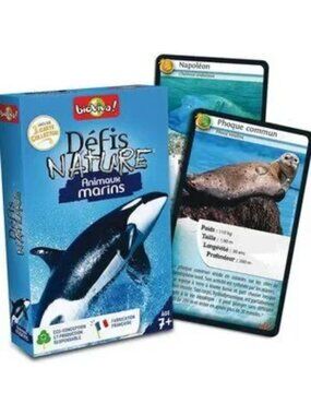 Bioviva Défis Nature Animaux Marins -French Card Game New Sealed  Ages 7+